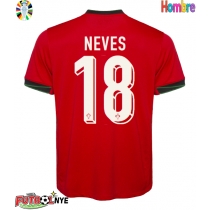 Camiseta Portugal Ruben Neves #18 Primera Equipación Eurocopa 2024 manga corta